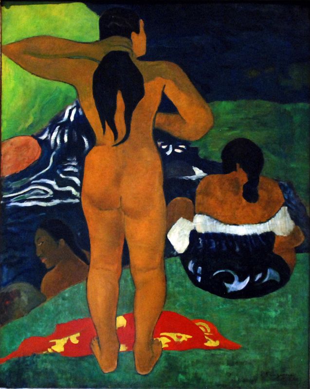 09 Tahitian Women Bathing - Paul Gauguin 1892 - Robert Lehman Collection New York Metropolitan Museum Of Art